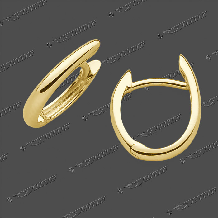 15-0410 GG 333 Schar.-Creolen 12,5x2,3mm