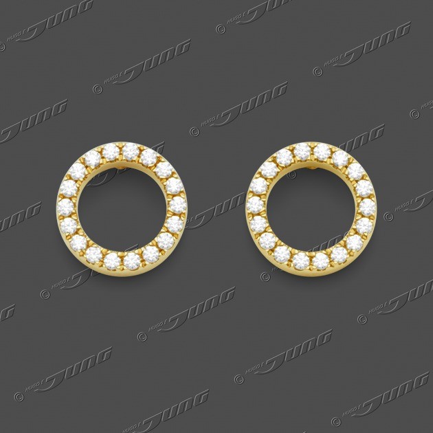 20-0365.21 GG 585 Stecker 8mm - Brillant