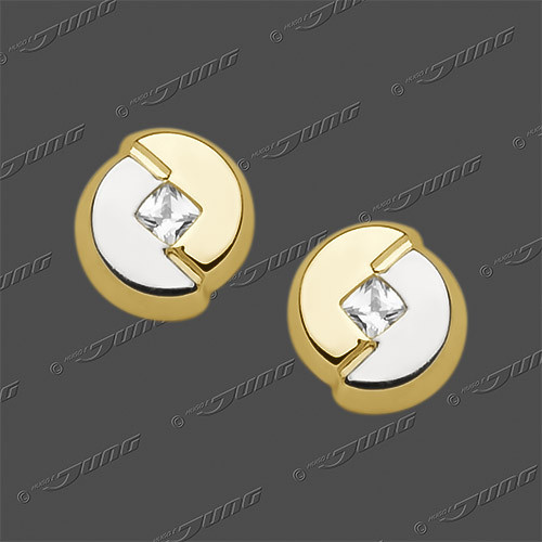 20-3115 GRh 375 Stecker 6,5x7mm