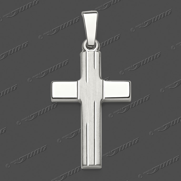 43-0361 SRh Kreuz massiv 20x14mm