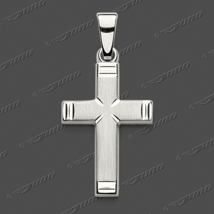43-0389 SRh Kreuz massiv 18x12mm