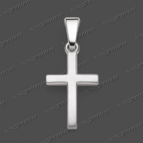 43-0422 SRh Kreuz massiv matt 13x9mm