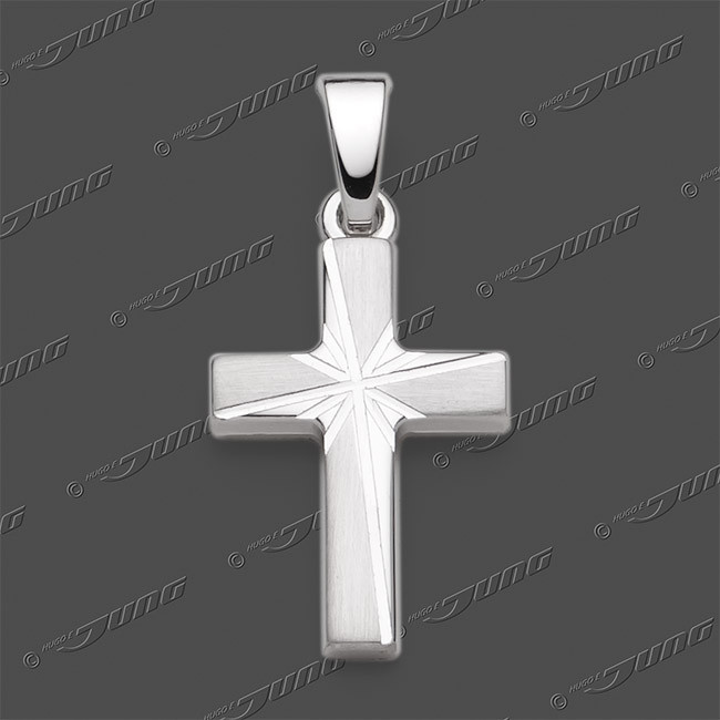 43-0426 SRh Kreuz massiv 16x11mm