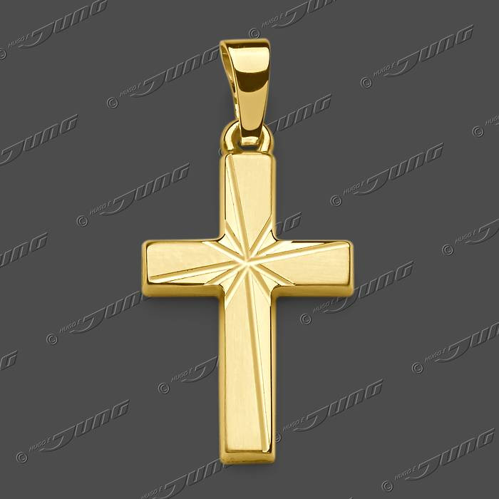 43-0427 GG 333 Kreuz halbmassiv 18x12mm