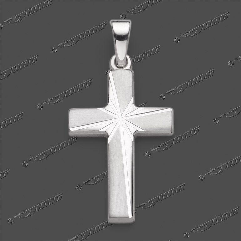43-0428 SRh Kreuz massiv 21x14mm