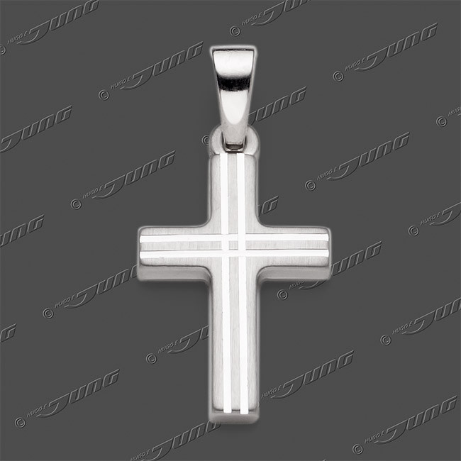 43-0429 SRh Kreuz massiv 16x11mm