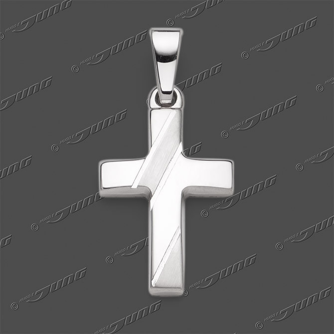 43-0431 SRh Kreuz massiv 16x11mm