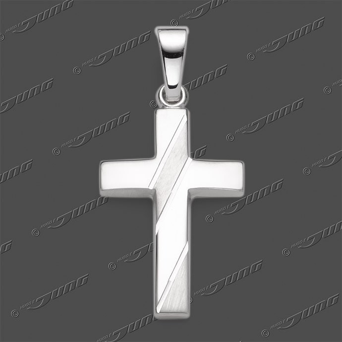 43-0432 SRh Kreuz massiv 18x12mm