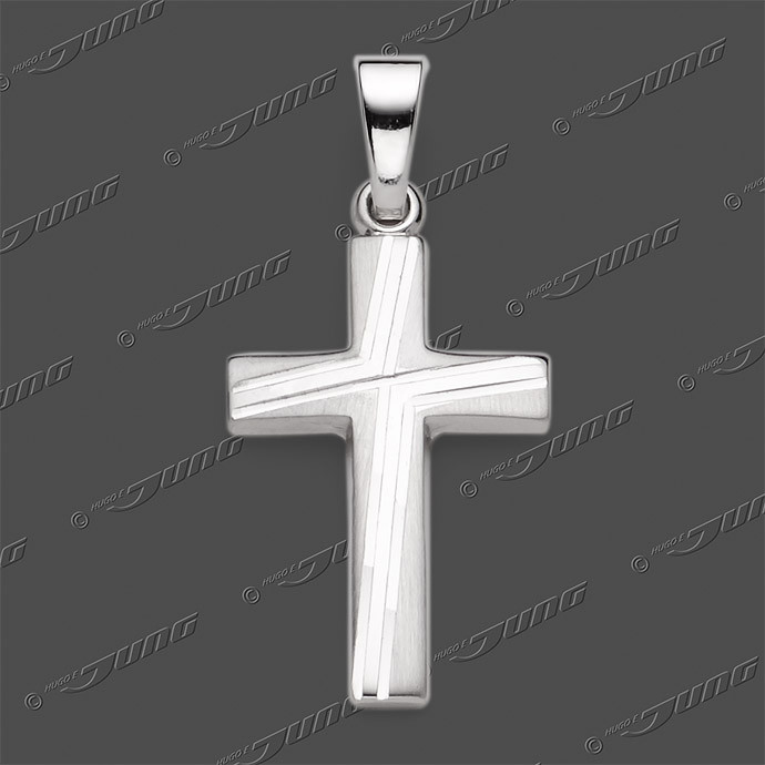 43-0435 SRh Kreuz massiv 18x12mm