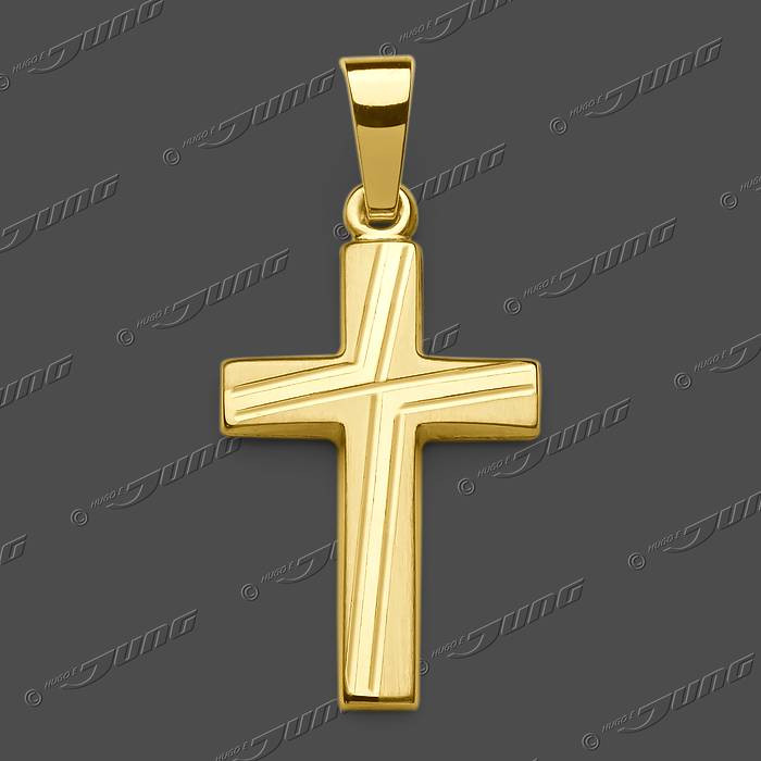 43-0435 GG 333 Kreuz halbmassiv 18x12mm