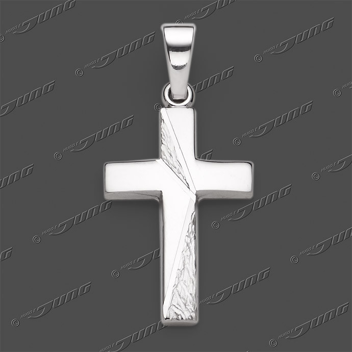 43-0437 SRh Kreuz massiv 18x12mm 