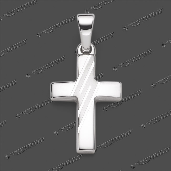 43-0440 SRh Kreuz massiv 16x11mm