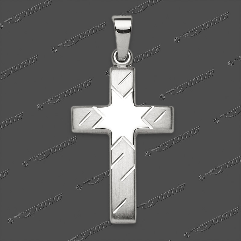 43-0446 SRh Kreuz massiv 21x14mm