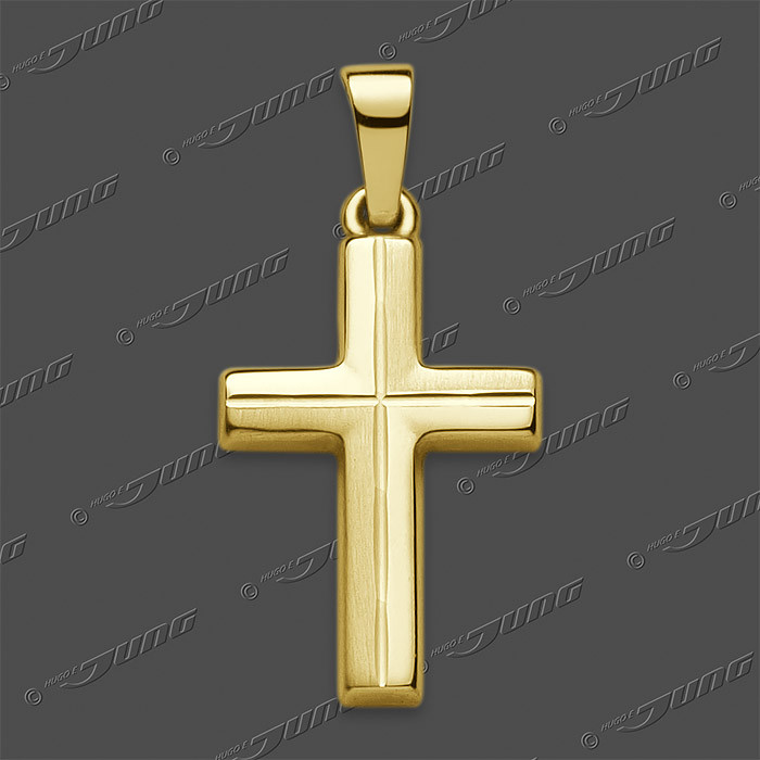 43-0449 GG 333 Kreuz halbmassiv 18x12mm