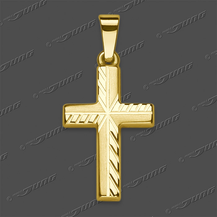 43-0452 GG 333 Kreuz halbmassiv 18x12mm