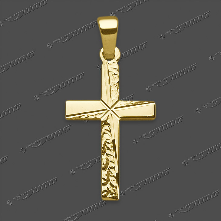 43-0455 GG 333 Kreuz halbmassiv 18x12mm