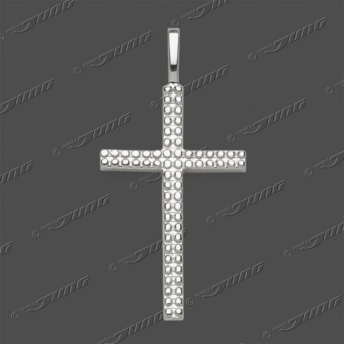 43-0458 SRh Kreuz massiv 20x12mm