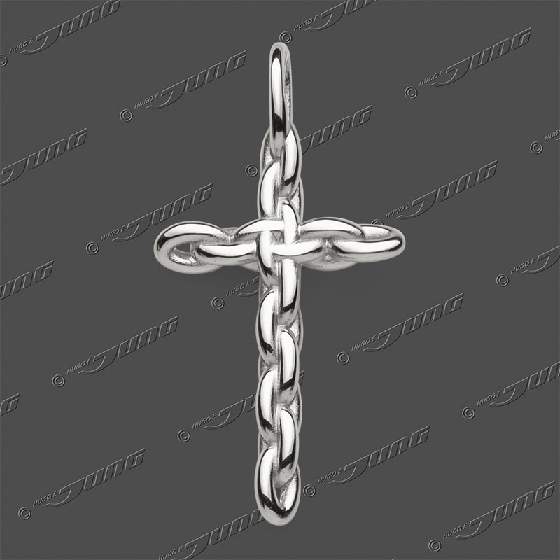 43-0459 SRh Kreuz massiv 28x15mm