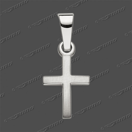 43-0464 SRh Kreuz massiv 11x8mm