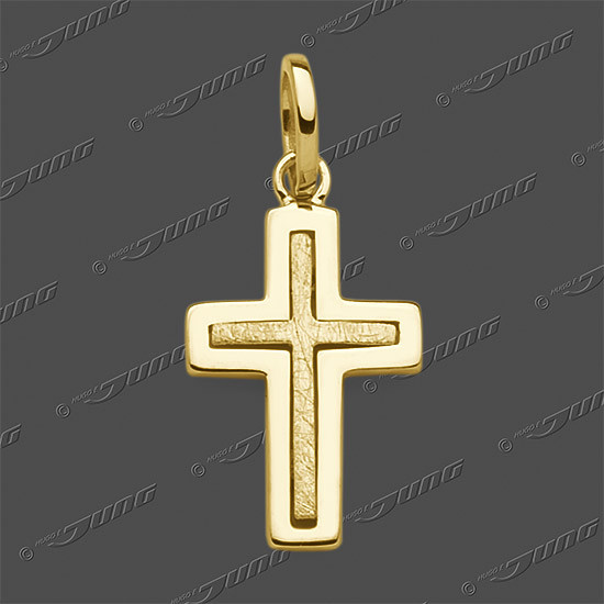 43-0466 GG 333 Kreuz massiv 13x9mm