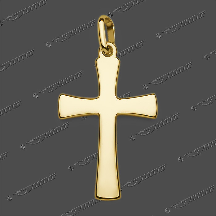 43-0467 GG 585 Kreuz massiv 19,5x13,5mm