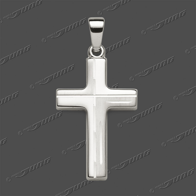 43-0472 SRh Kreuz massiv 21x14mm