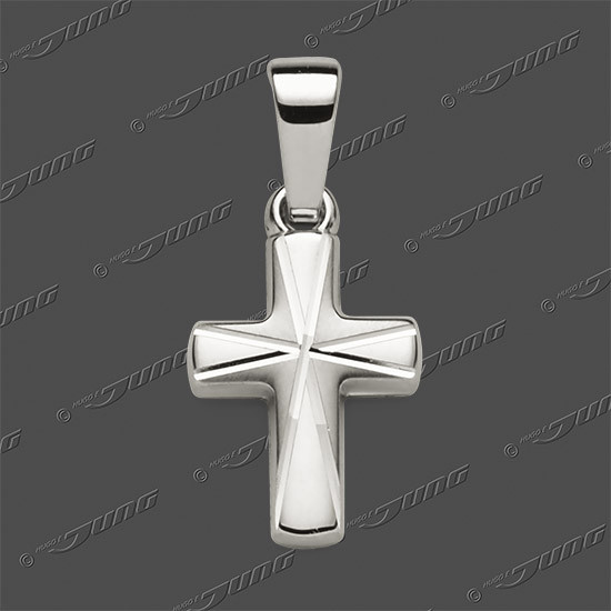 43-0474 SRh Kreuz massiv 12x9mm