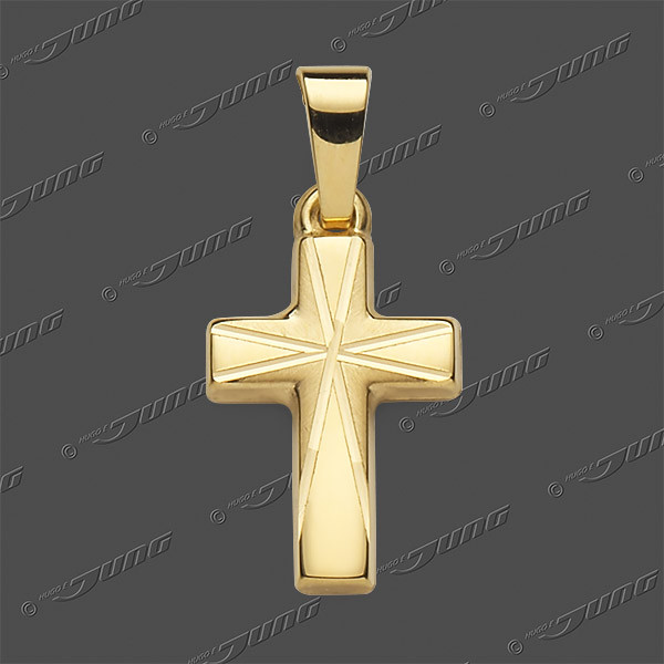 43-0475 GG 333 Kreuz halbmassiv 13x10mm
