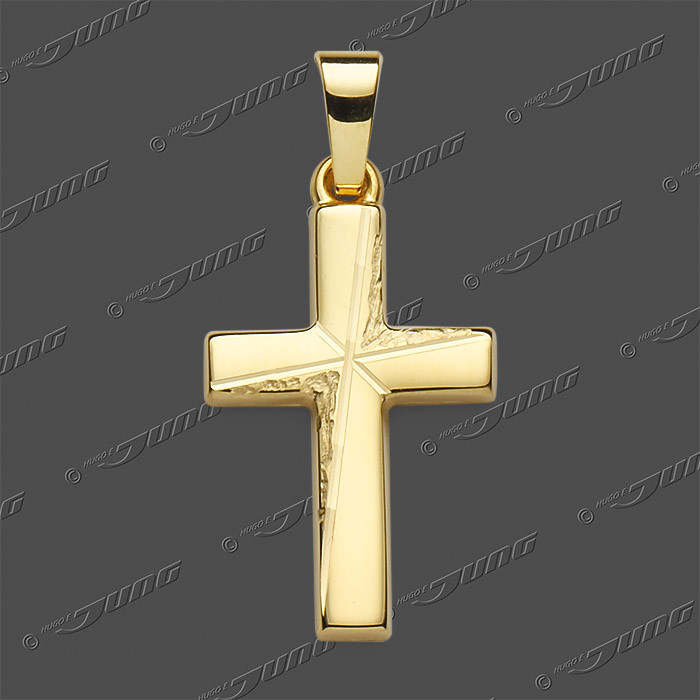43-0478 GG 333 Kreuz halbmassiv 18x12mm