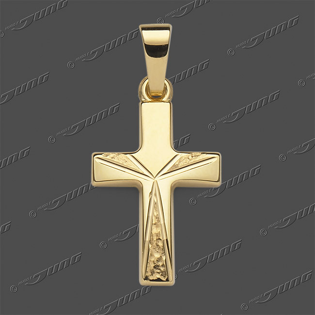43-0479 GG Kreuz halbmassiv 16x11mm