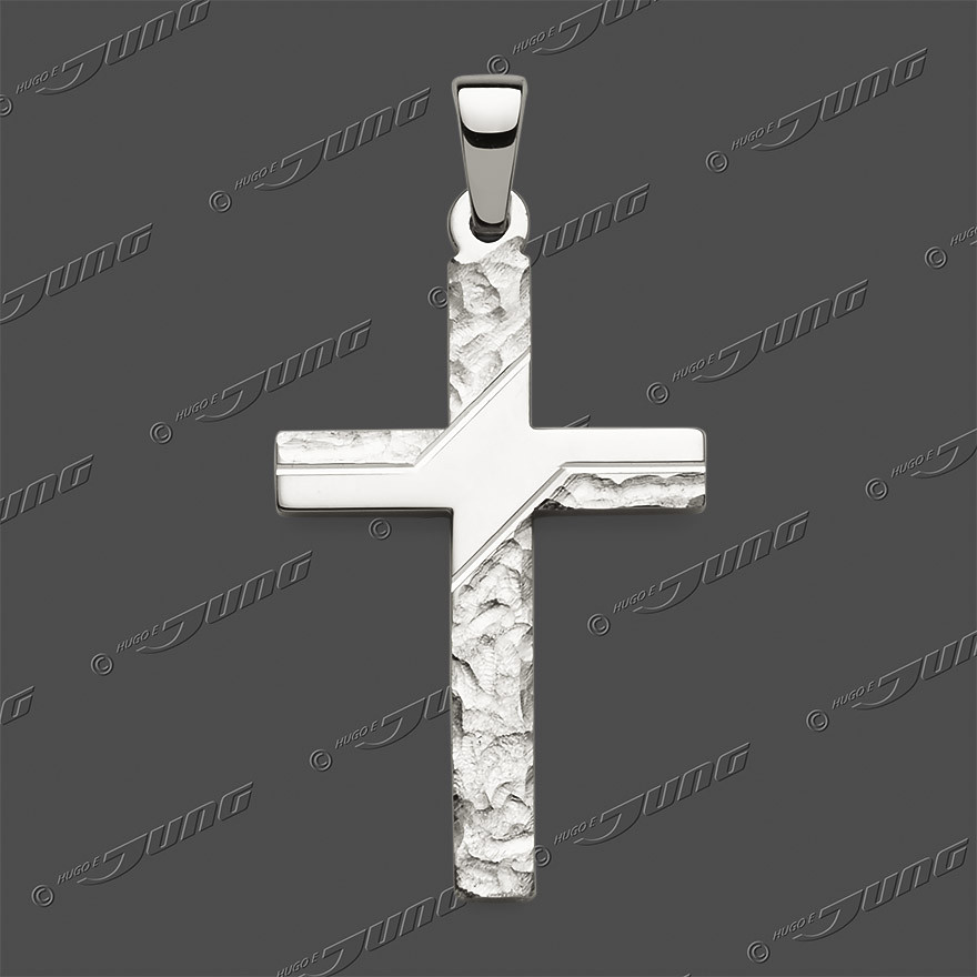 43-0486 SRh Kreuz massiv 24x16mm