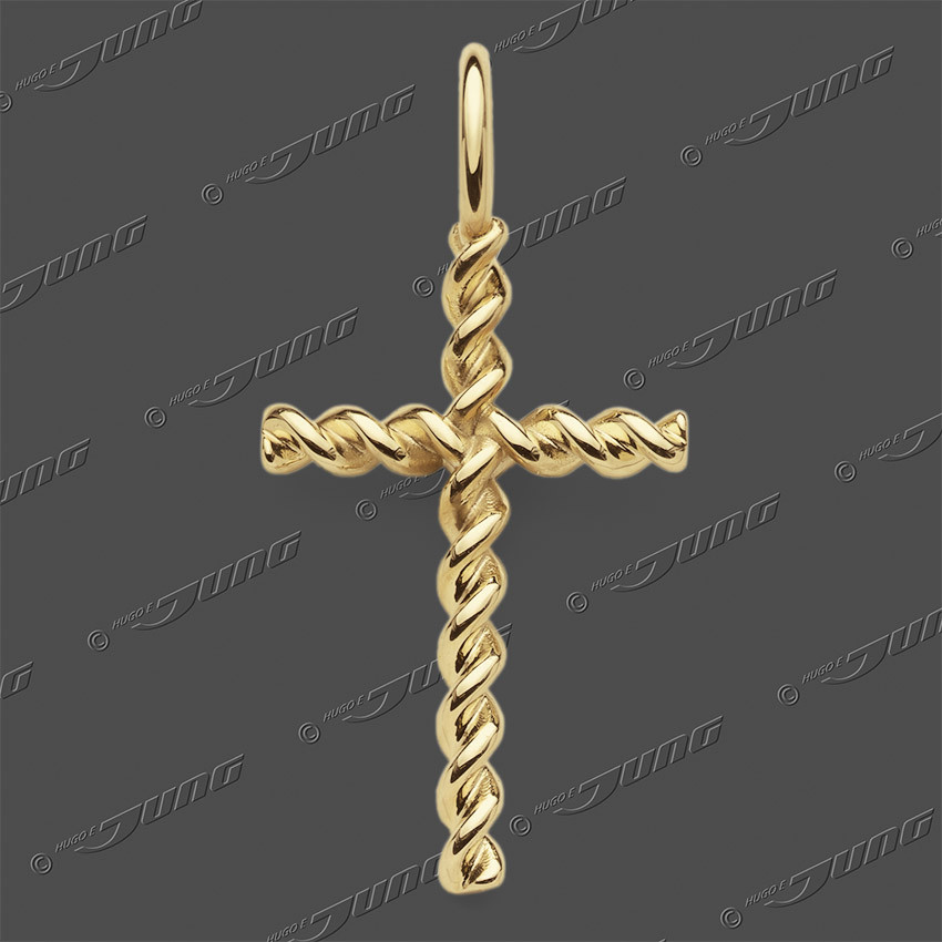 43-0495 GG 333 Kreuz massiv 24x16mm