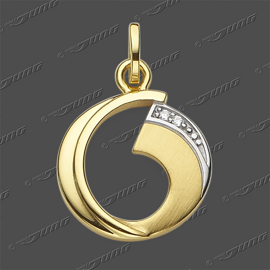 50-0786 GRh 333 Anhänger 18x13mm