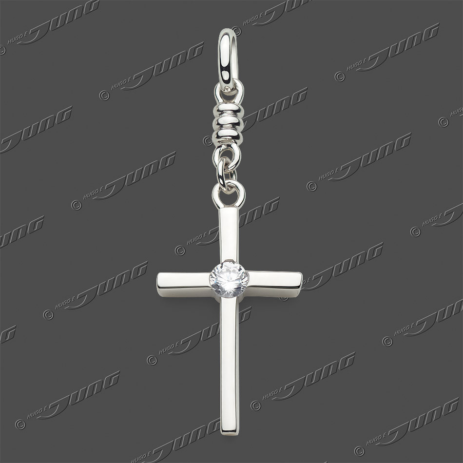 53-0194 SRh Kreuz massiv 19x12mm 
