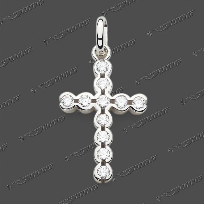 53-0196 SRh Kreuz massiv 17,5x12,5mm