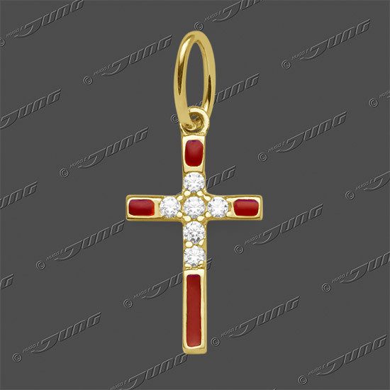 53-0204-3 GG 375 Kreuz massiv 12,5x8mm