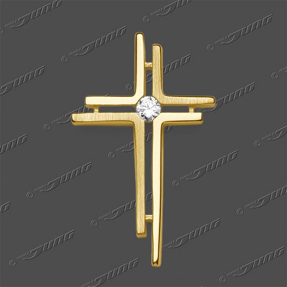 53-0210 S/G Kreuz massiv 19x12mm