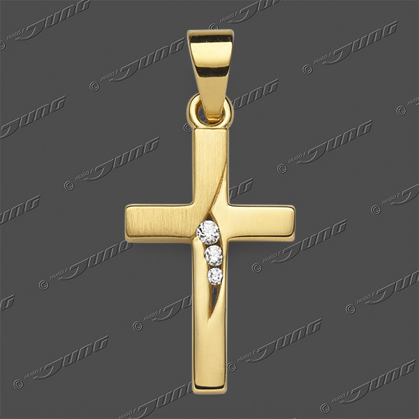 53-0216 GG 333 Kreuz massiv 16x10mm