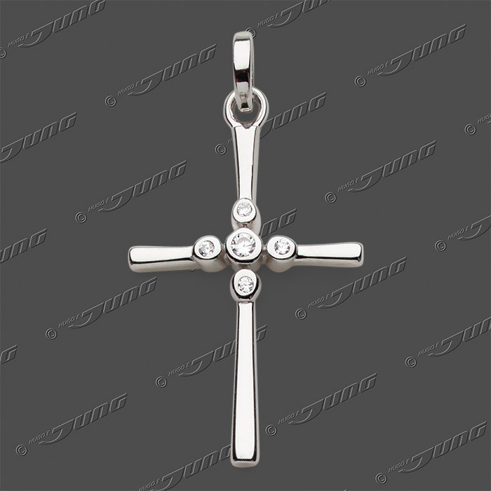 53-0227 SRh Kreuz massiv 20x14mm