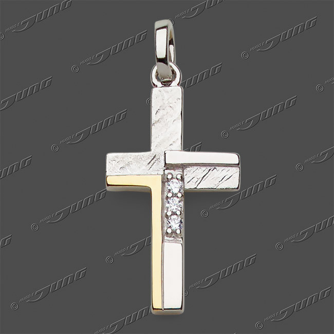 53-0230#222 Kreuz massiv 18x11mm