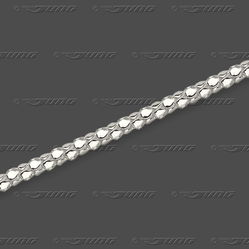 82.9973 S Himbeerkette halbmassiv 2,2mm