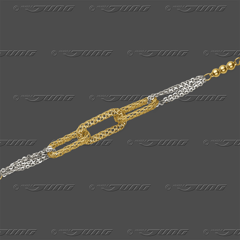 82.9977 GRh Fantasie halbmassiv 8mm