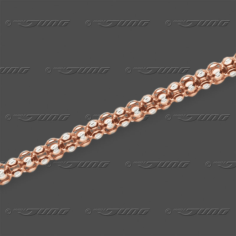 82.9980 S/R Fußkette halbmassiv 3mm