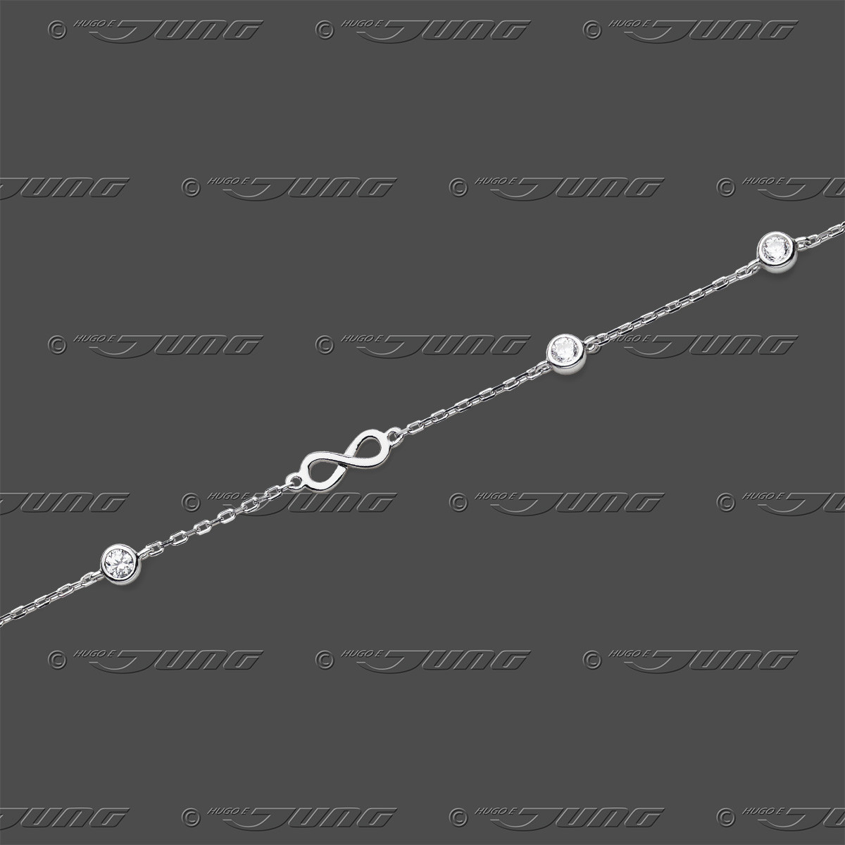 93.5138 SRh Armband m.Zwischenteil 