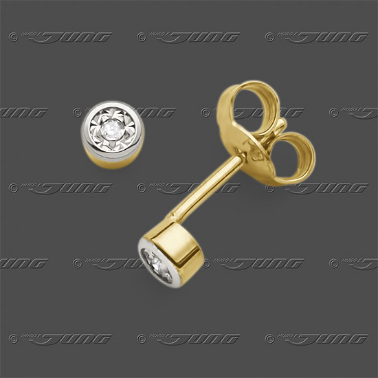 21-2602 GRh 333 Stecker 3,8mm - Brillant