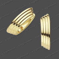 15-0371 S/G Schar.-Creolen 15x5mm