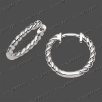15-0376 WG 333 Schar.-Creolen 15,5x1,7mm