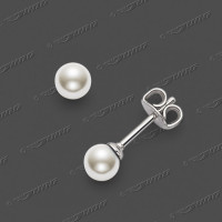 20-0004 SRh Stecker m.C.Zuchtperlen 4,5mm