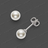 20-0006 SRh Stecker m.C.Zuchtperlen 5,5mm
