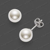 20-0010 SRh Stecker m.C.Zuchtperlen 7,5mm